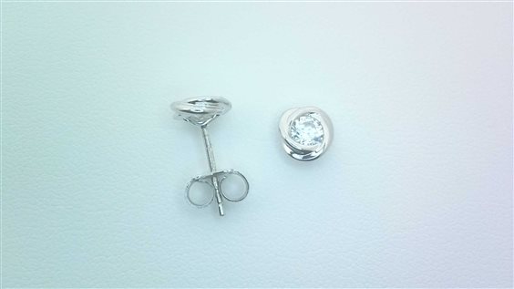 Orecchini Sommer Donna in Oro bianco Cubic Zirconia P.L. NODO ZIRC PI $/Z 1.70 B - P.L. NODO ZIRC PI $/Z 1.70 B